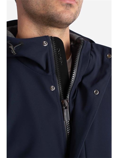 Giubbotto blue Softshell con Cappuccio HESKIMO | HE9440013/BLUE
